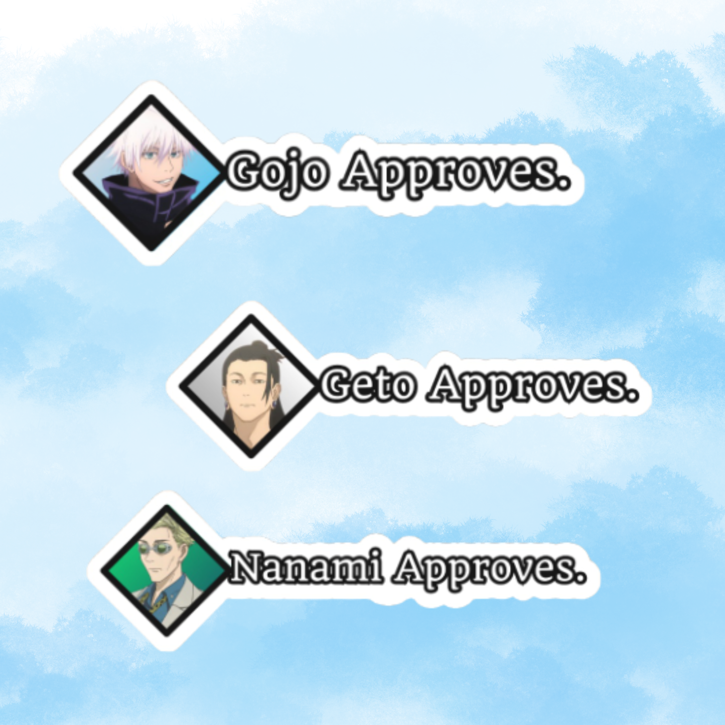 Baldurs Gate 3 x Jujutsu Kaisen Sticker