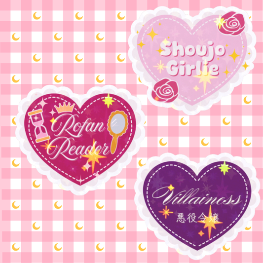 Shoujo Girlie Rofan Reader Lace Heart Sticker