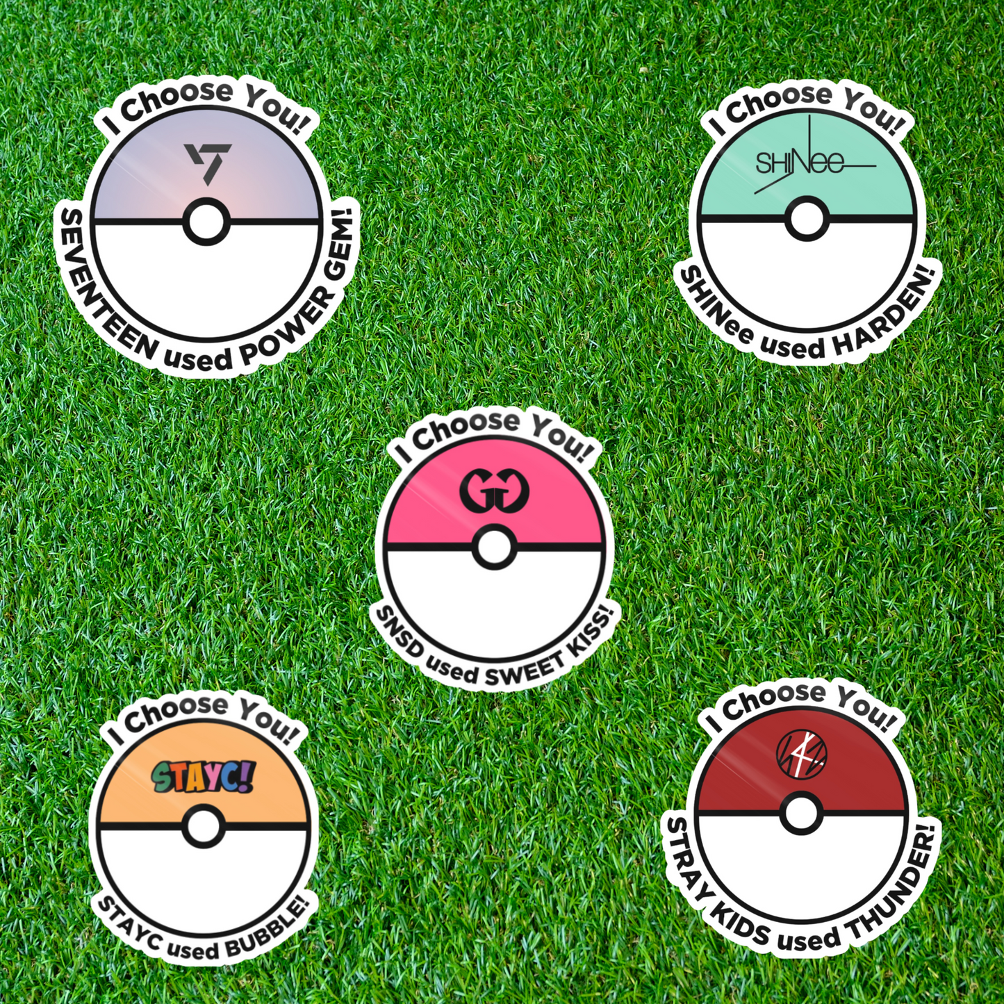 Kpop x Pokeball Sticker