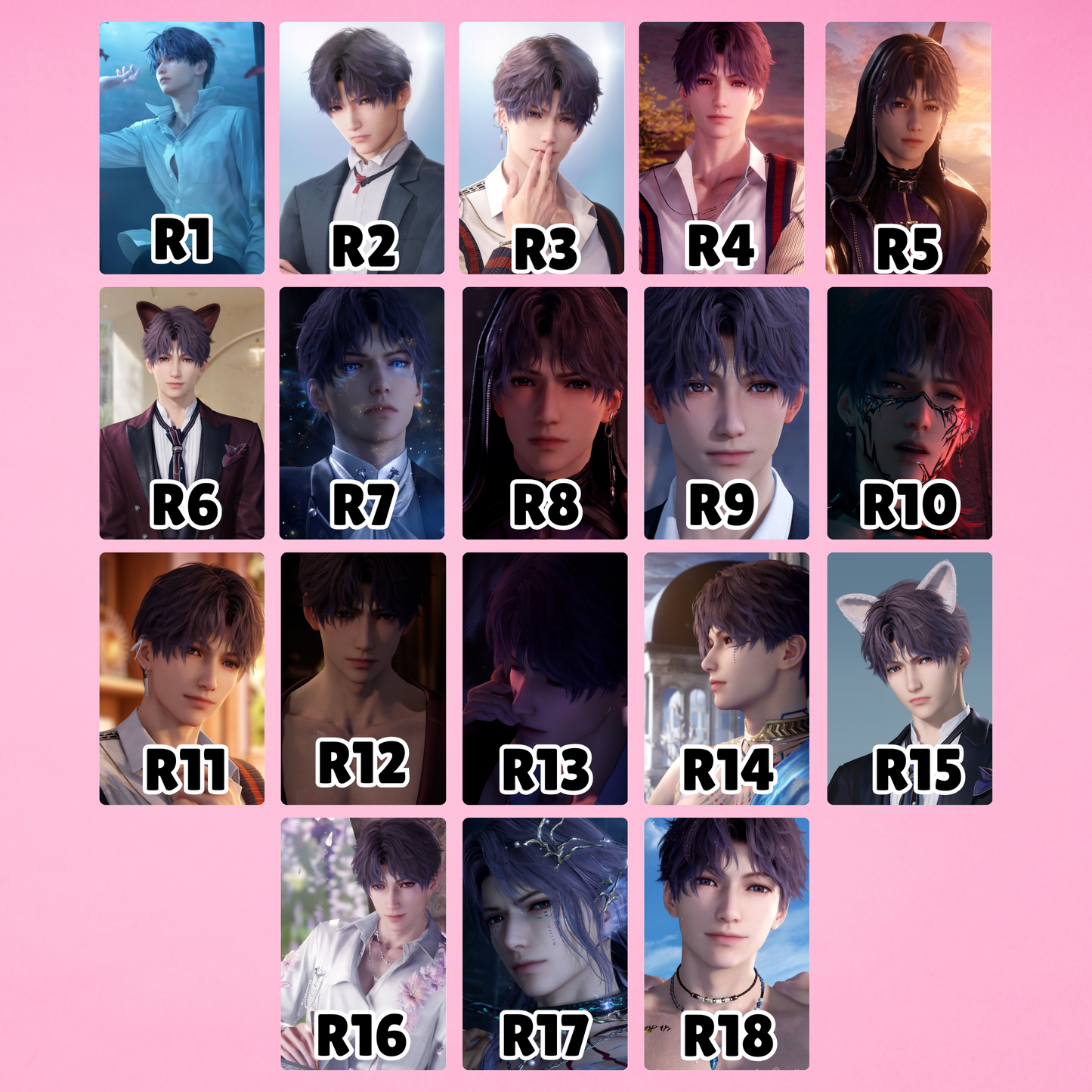 Rafayel Qi Yu Love and Deepspace Photocards