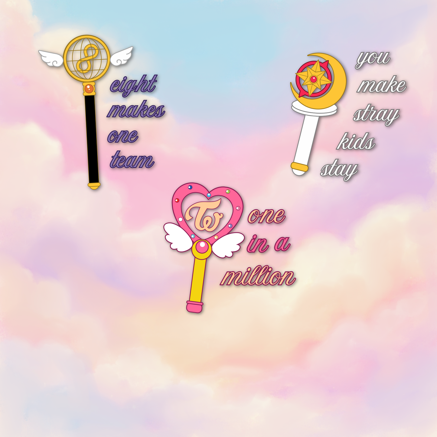 Magical Girl x Kpop Decal