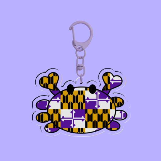 BTS Maryland Flag Blue Crab Keychain