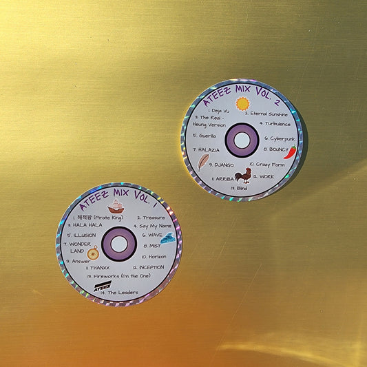 CLEARANCE! Y2K Mix CD Stickers