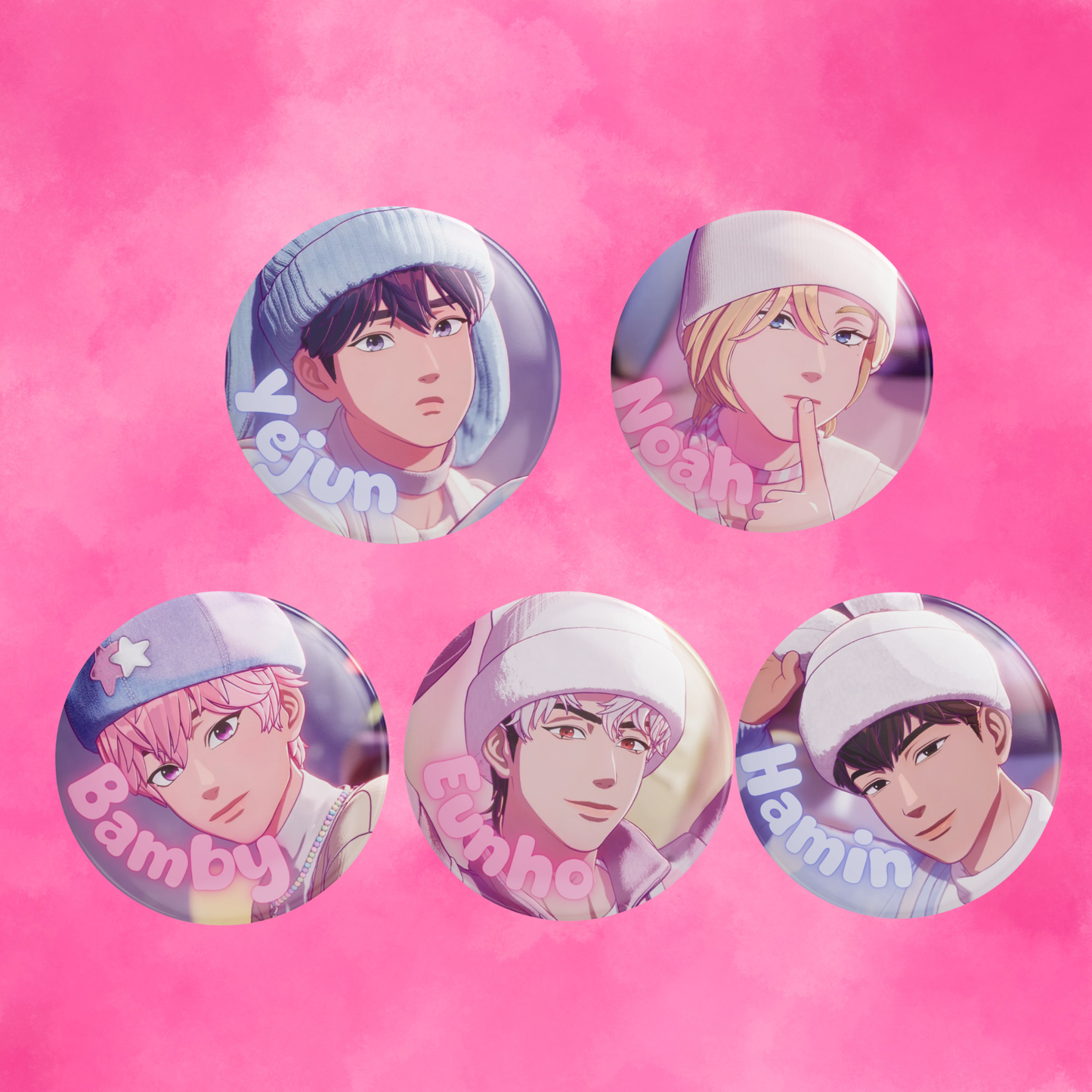 Plave Virtual Idol Large Button Pins