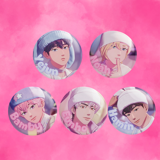 Plave Virtual Idol Large Button Pins