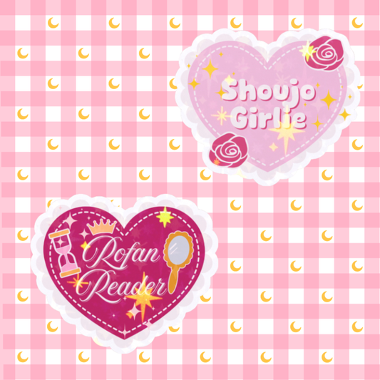Shoujo Girlie Rofan Reader Lace Heart Sticker