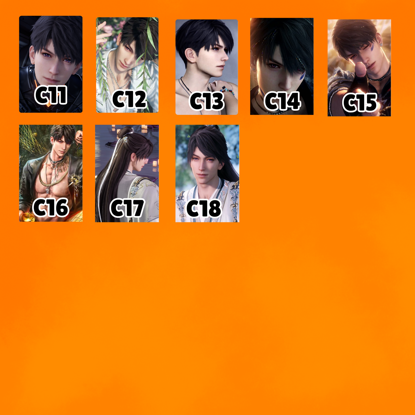 Caleb Xia Yizhou Love and Deepspace Photocards