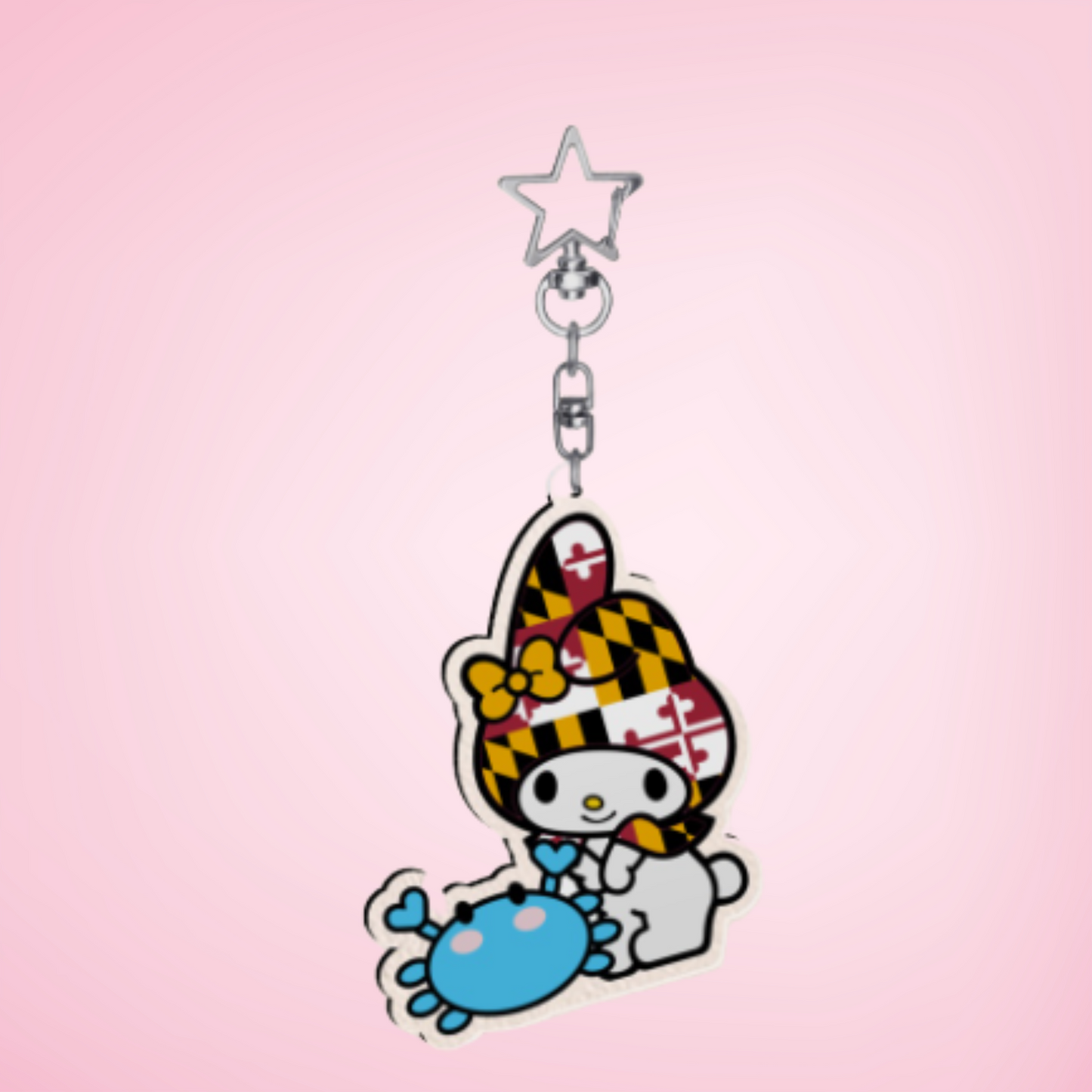 My Melody Mariland/Maryland Keychain