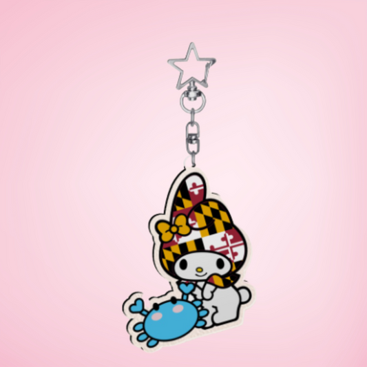 My Melody Mariland/Maryland Keychain