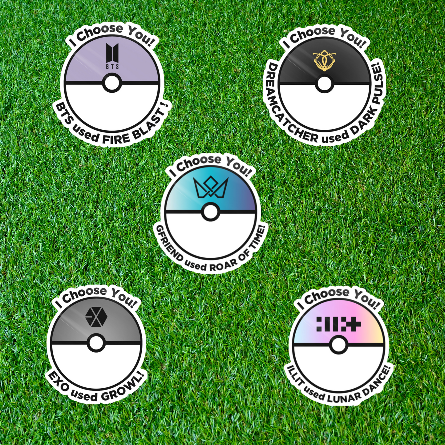 Kpop x Pokeball Sticker