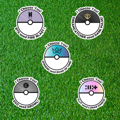 Kpop x Pokeball Sticker
