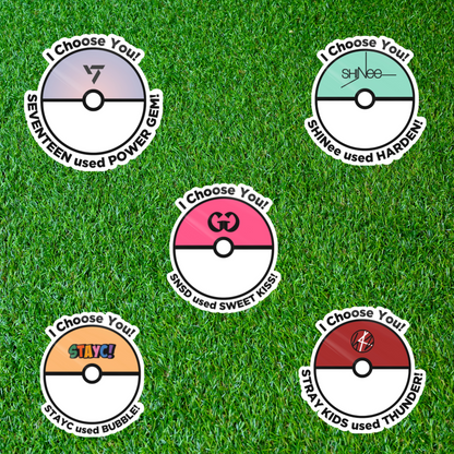 Kpop x Pokeball Sticker