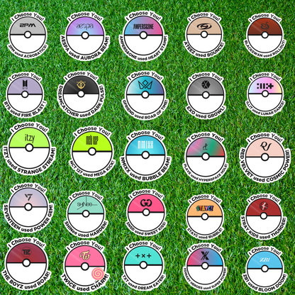 Kpop x Pokeball Sticker