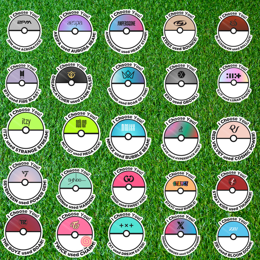 Kpop x Pokeball Sticker