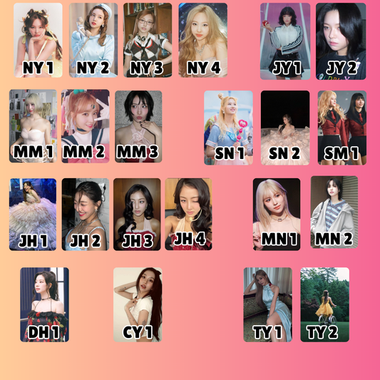TWICE Photocards