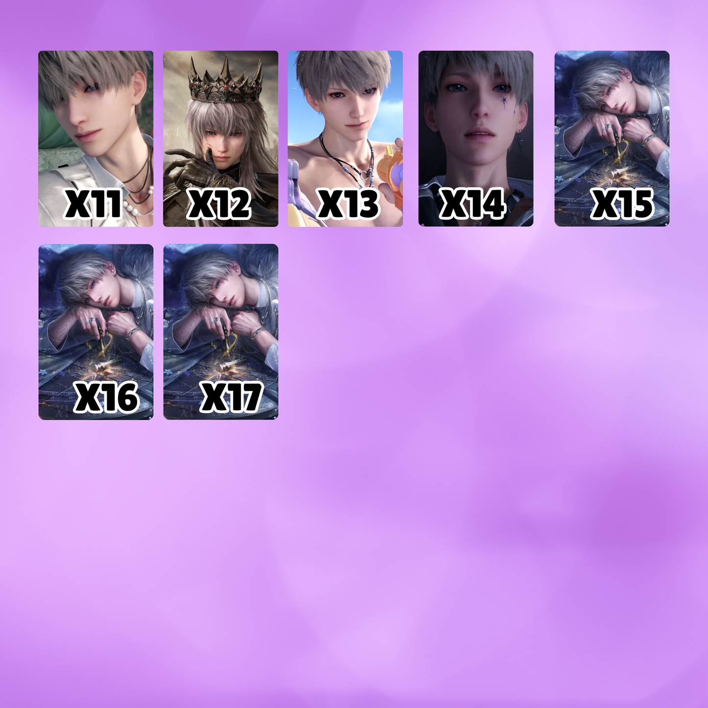 Xavier Shen Xinghui Love and Deepspace Photocards