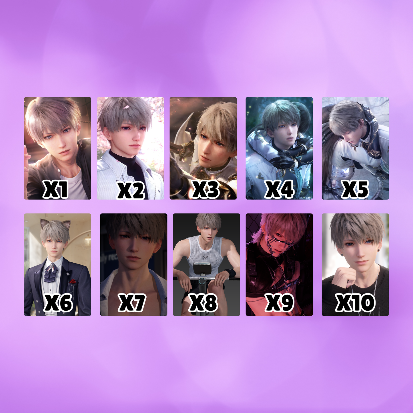 Xavier Shen Xinghui Love and Deepspace Photocards