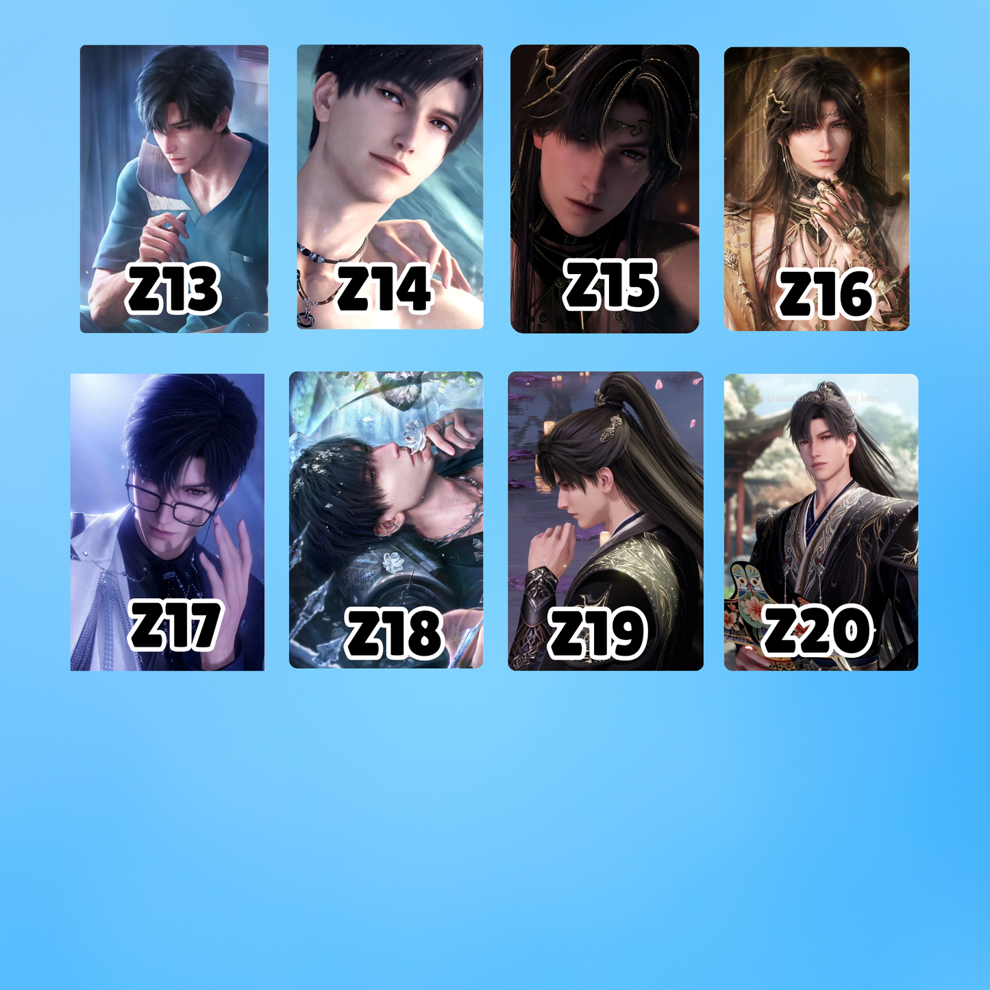 Zayne Li Shen Love and Deepspace Photocards